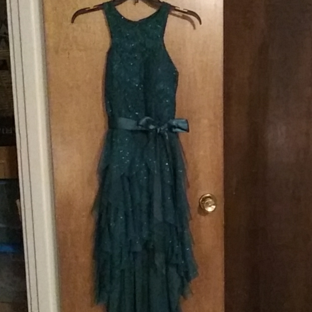 Beautiful Hunter green special occasion dress
